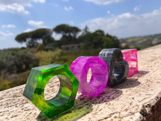 Set 4 Anelli Porta Tovaglioli