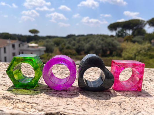 Set 4 Anelli Porta Tovaglioli